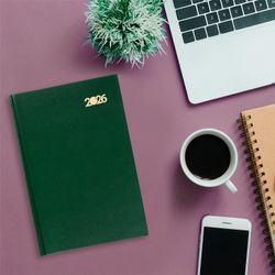 Ежедневник датированный 2026 145х215 мм А5 STAFF обложка бумвинил (117308)