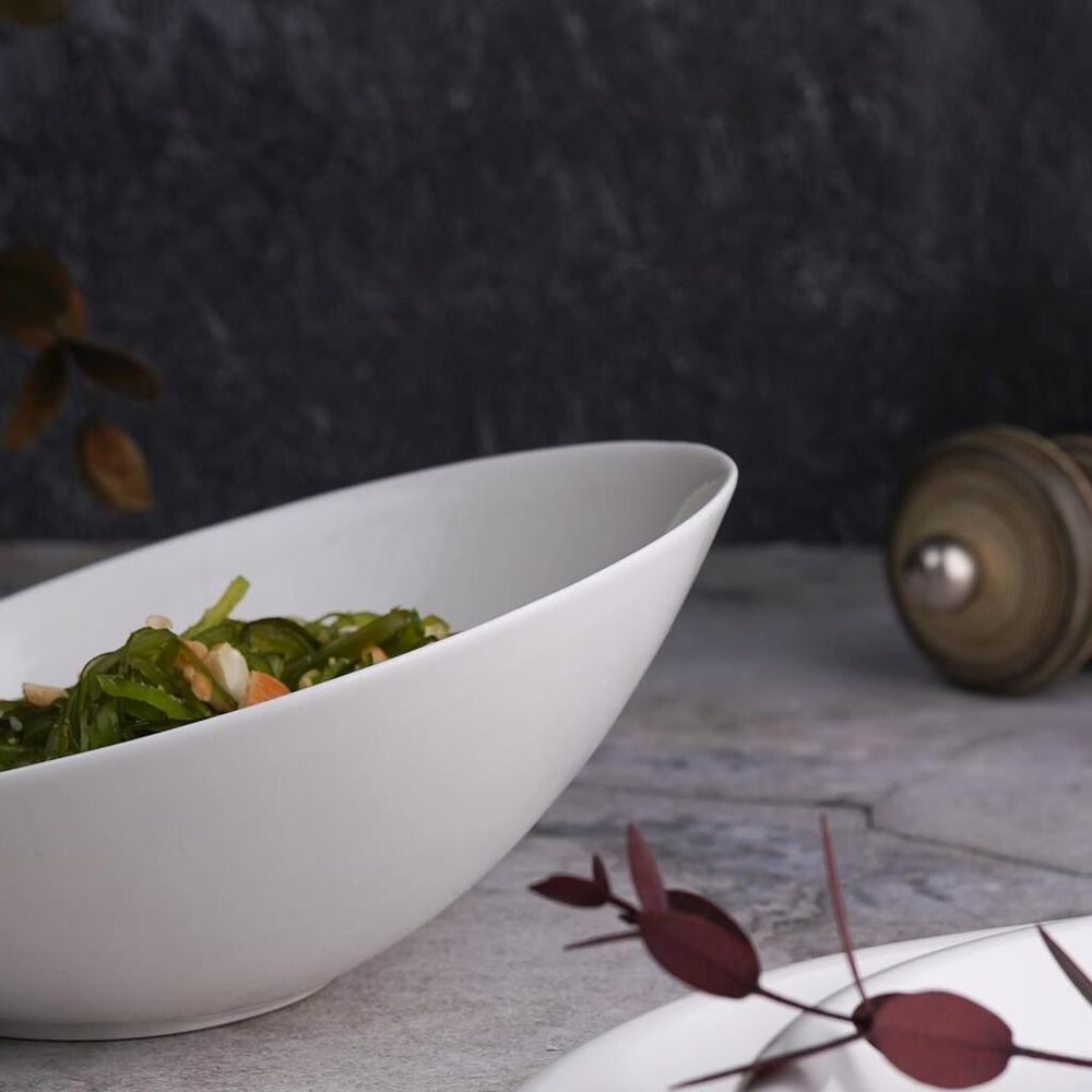 Салатник 125 мл 13,8*13,2 см h6,4/2,5 см скошенный белый фарфор NEW P.L. Proff Cuisine [6]