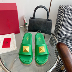 Valentino Roman Stud Slide Sandal