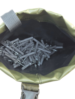 Сумка поясная самозакрывающаяся для крепежа