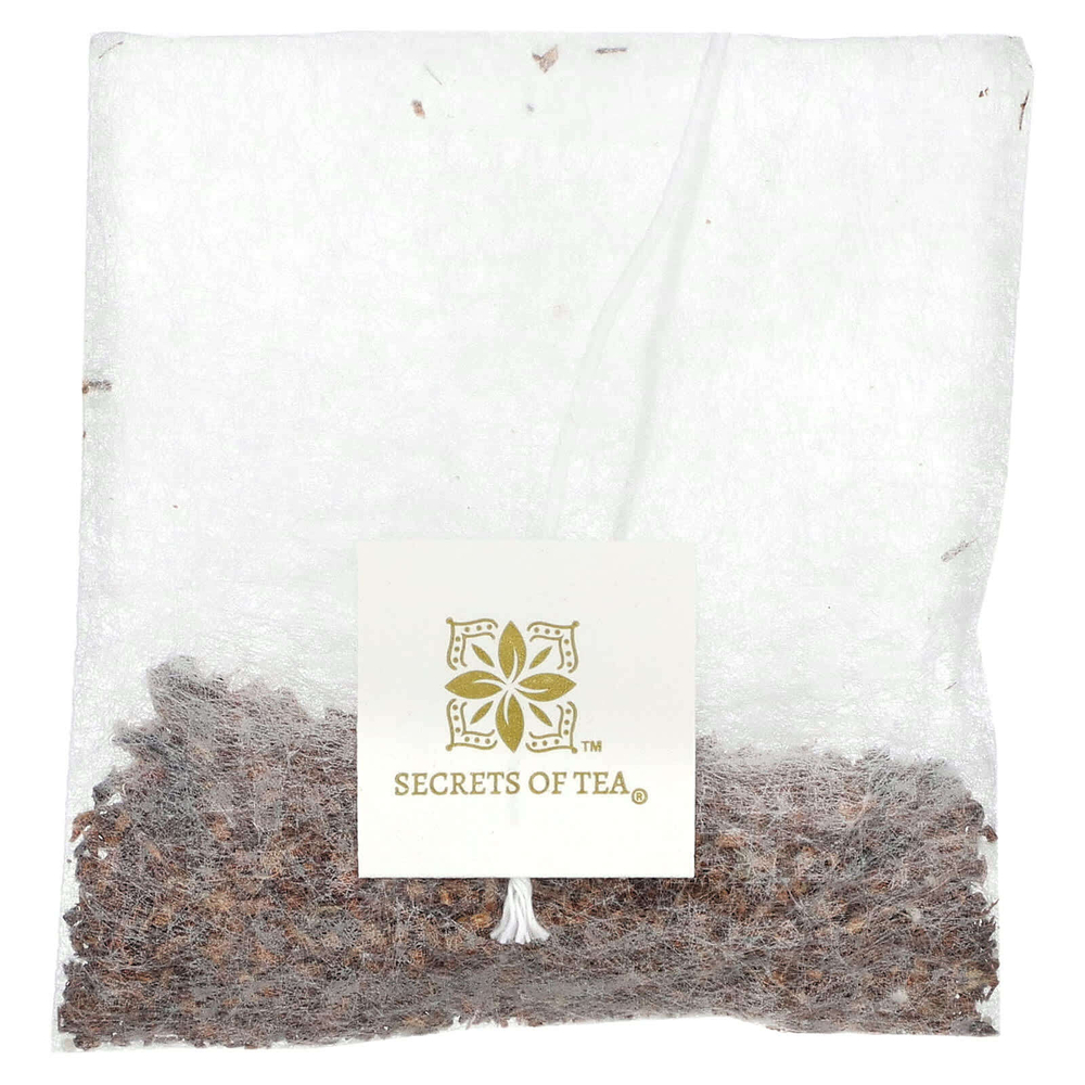 Secrets of Tea, органический чай от утренней тошноты, персик и имбирь, без кофеина, 20 чайных пакетиков, 40 г (1,41 унции)
