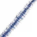 Мишура 2 м 7 см «Фонарик мерцающий», Синий/серебро