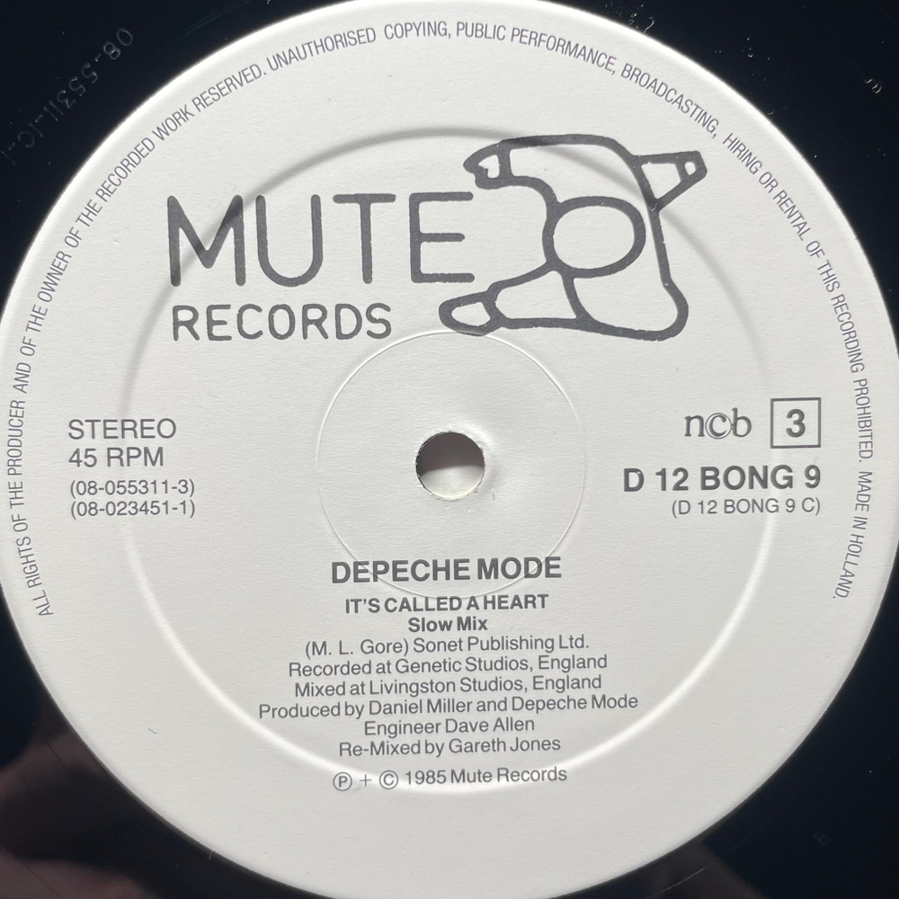 Depeche Mode - It's Called A Heart / Fly On The Windscreen 2 x Vinyl, 12", 45 RPM (Скандинавия 1985г.)