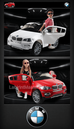 Детский электромобиль "BMW X6" 12V, черный