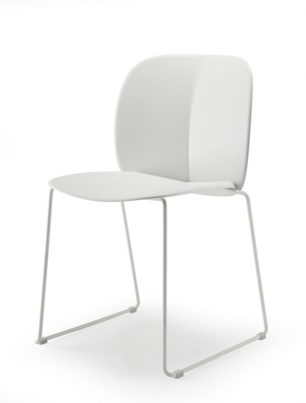 Стул пластиковый на полозьях Scab Design Mentha Go Green, лен