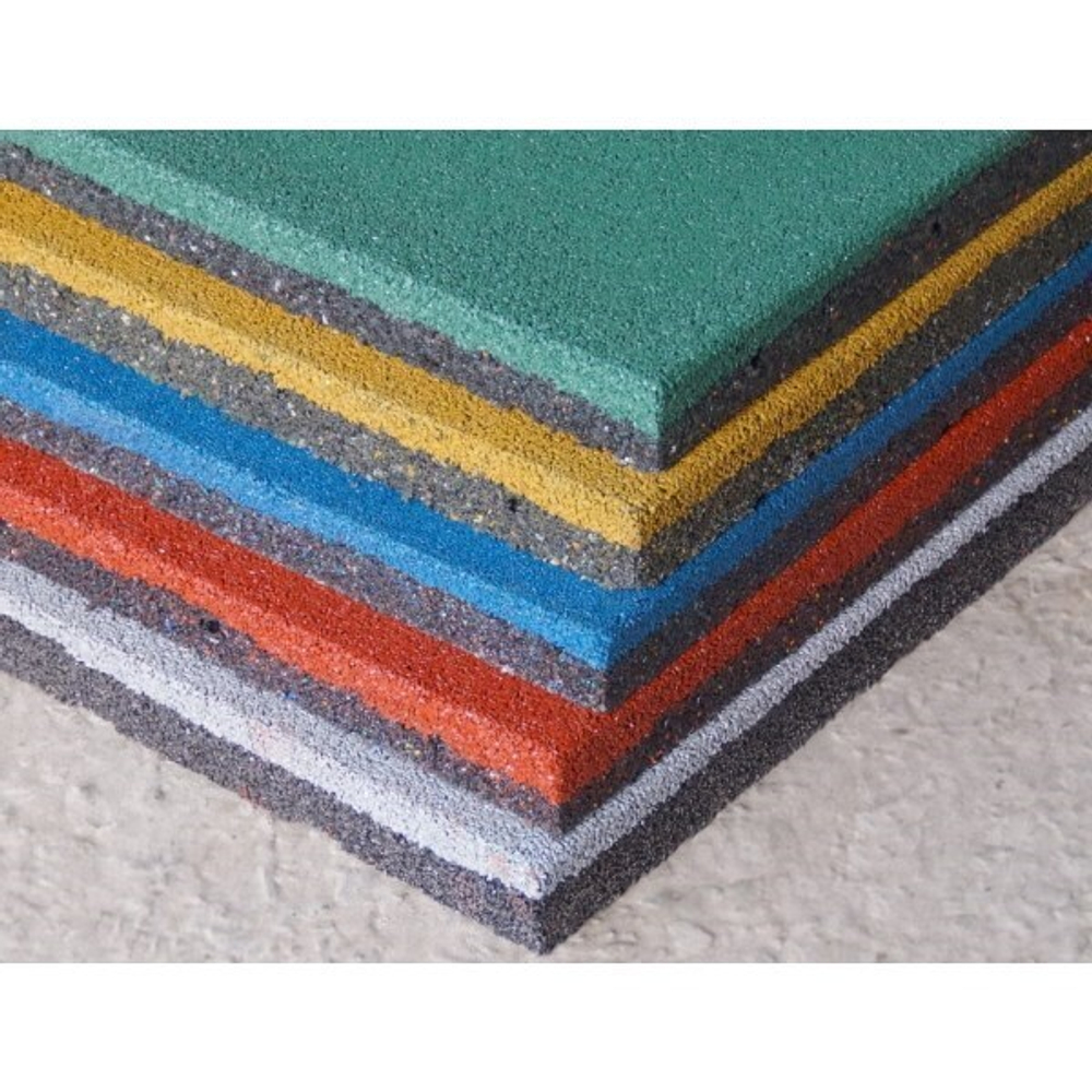 Резиновая плитка Sgm Tile 815 (ровное основание), 500х500 мм 15 мм до 10м2
