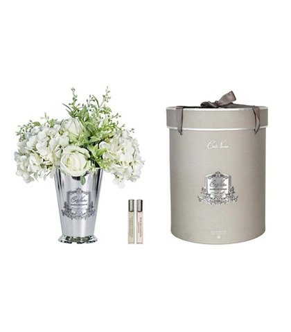 Букет ароматический Cote Noire Grand Summer Posy in Green Silver Vase