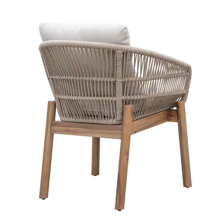 Стул Garden Story Риччи обеденный 2 шт.в кор.(каркас акация, подуш.бежевая)