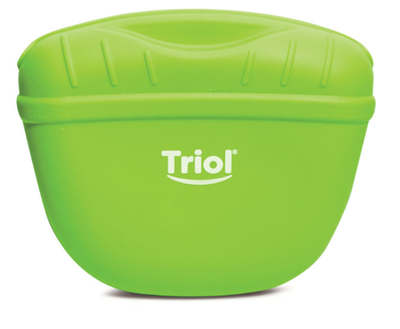 Сумка для лакомств силиконовая "Фитнес", зеленая, 130*105мм, Triol