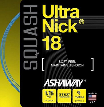 Струны для сквоша Ashaway UltraNick 18 (9 m) - blue