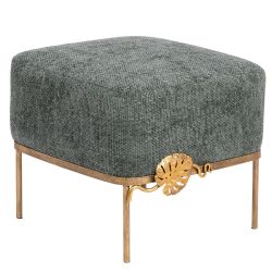 Банкетка Monstera Deliciosa (Монстера) Квадро Лазурный Амбер