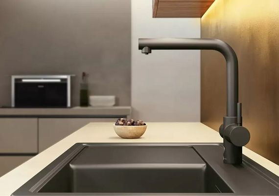 Смеситель InSinkErator L матовый никель + бак с фильтром и кипячением