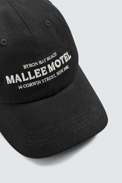 ZARA КЕПКА С ВЫШИВКОЙ, ЧЕРНЫЙ