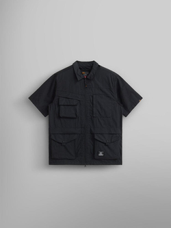 Рубашка мужская Alpha Industries SHORT SLEEVE MULTI POCKET ZIPPERED SHIRT JACKET