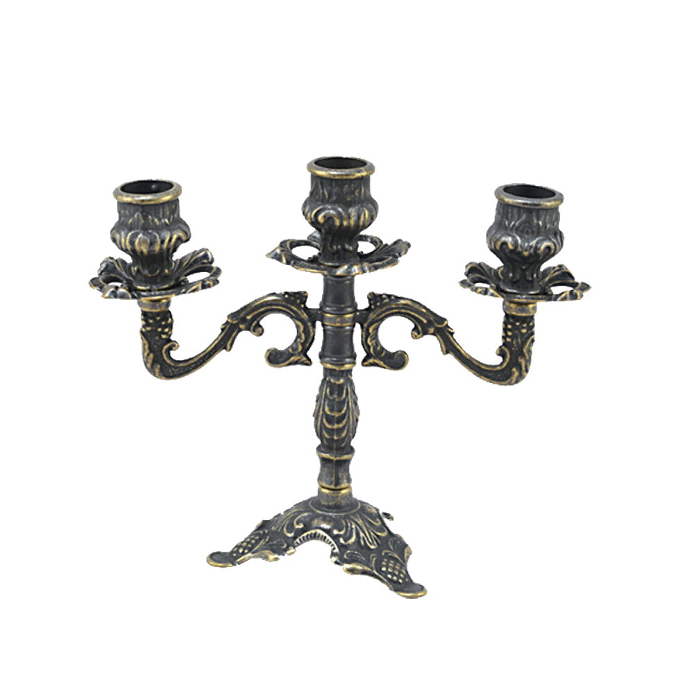 Alberti Livio Подсвечник Трилистник тройной, антик