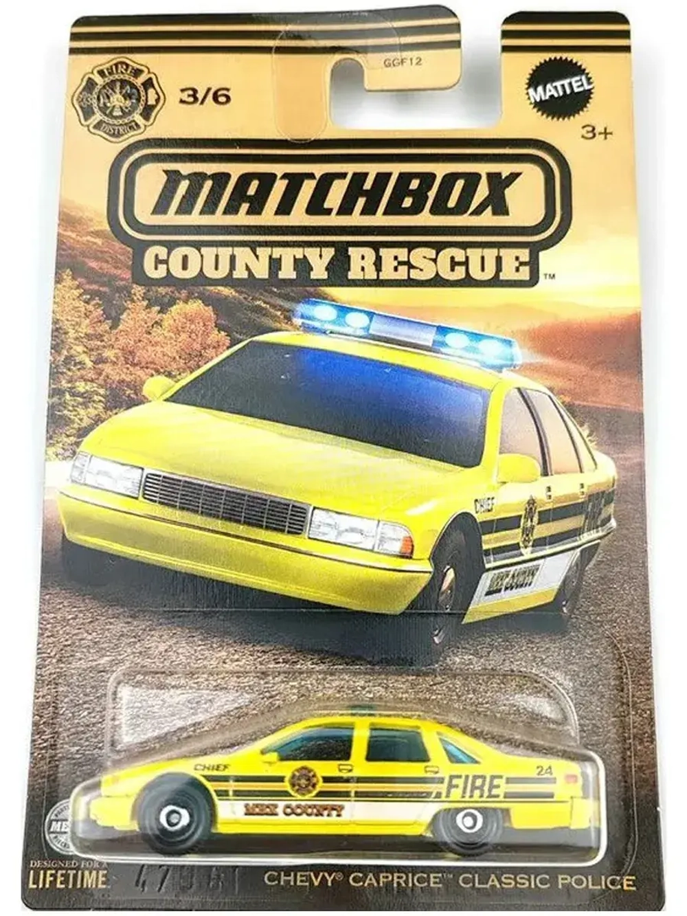 Машинка Хот Вилс Matchbox Chevy Caprice GGF12 HVR91