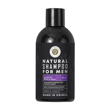Шампунь для мужчин с комплексом водорослей Черного моря Объем и сила, 500 г (5,07 б)