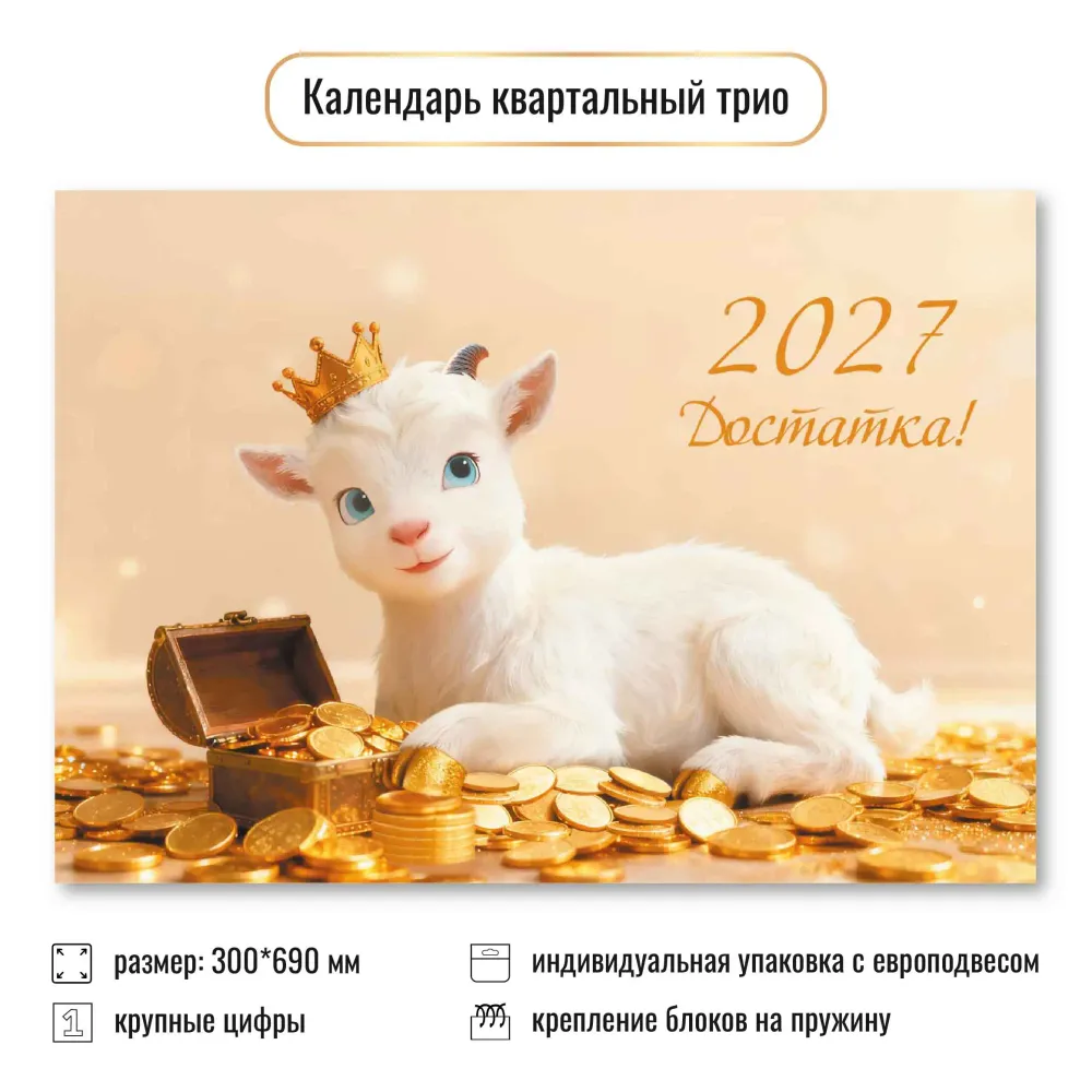 Календарь трио 2027 символ года Достатка! Календарь трио 2027 символ года Достатка!