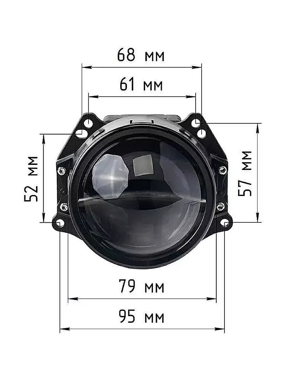 Би-светодиодные линзы K3 Dragon Knight New 2022 2шт ()