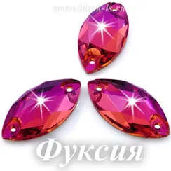 Пришивная лодочка Dongzhou с 2 отверстиями, Фуксия