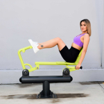 S-1016 Уличный тренажер Жим ногами сидя ZAVODSPORTA