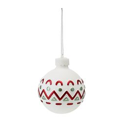 Набор ёлочных украшений с подсветкой Festive embroidery из коллекции New Year Essential, 4 шт.