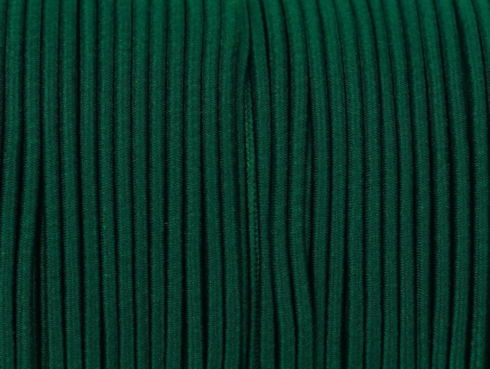 Резинка шляпная, d 3 мм, связка, т.зелёный