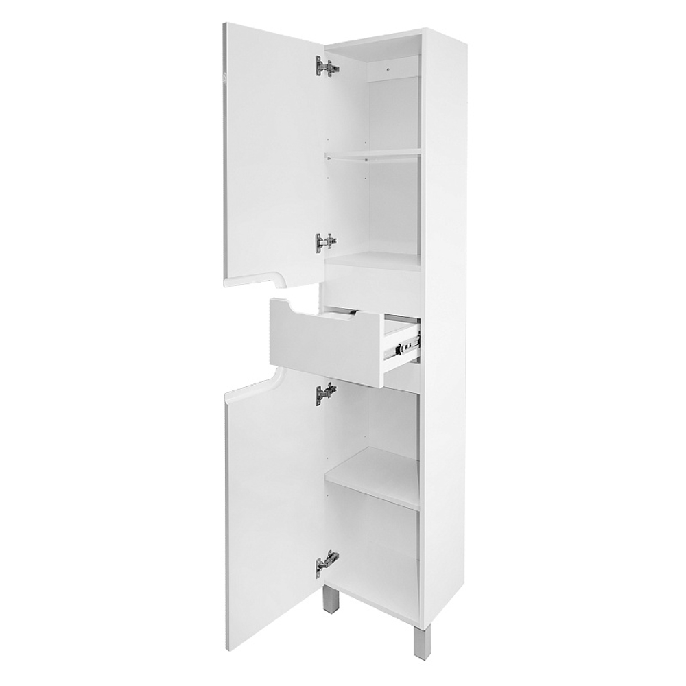 Пенал напольный Azario KANTRI 40 400х300х1900 левосторонний, белый глянцевый (CS00097261)