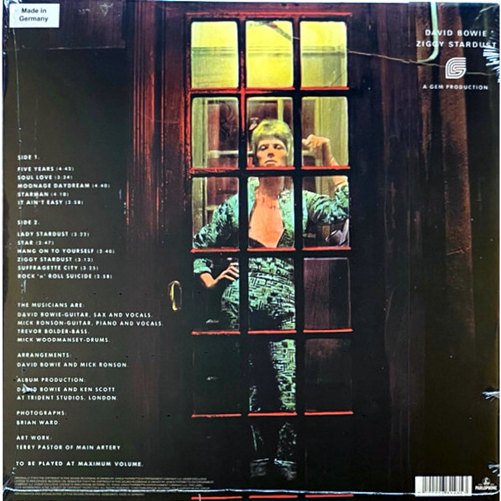 David Bowie / The Rise And Fall Of Ziggy Stardust And The Spiders From Mars (50th Anniversary Edition)(LP)