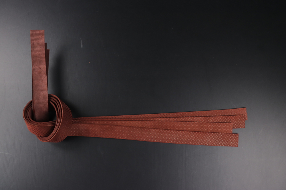 Ременная заготовка Шелк Бордо + Плита Симметрия