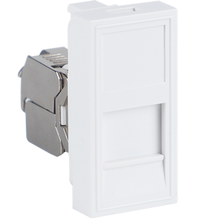Розетка DEC RJ45 FTP кат.6,  1мод.,  бел. (22.5х45мм),  серия (тип) DEC