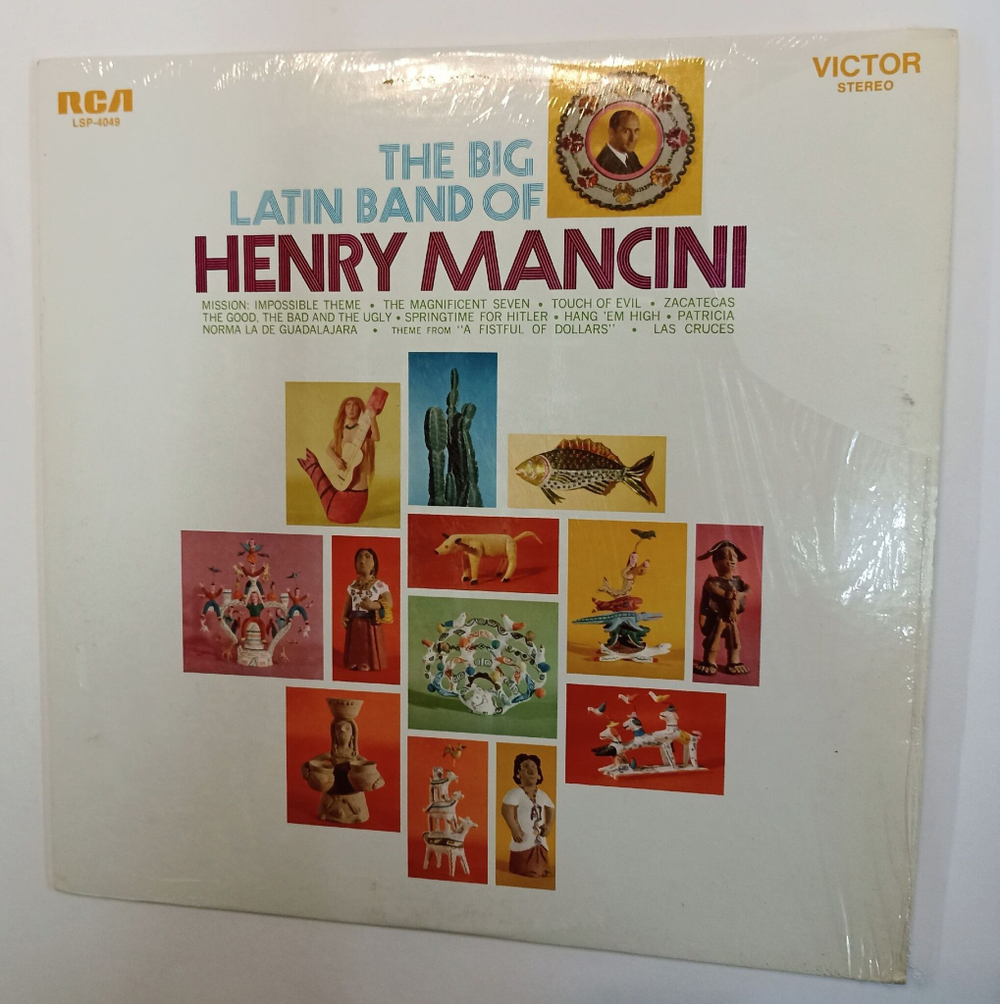 Винтажная виниловая пластинка Henry Mancini The Big Latin Band Of Henry Mancini (USA 1968)