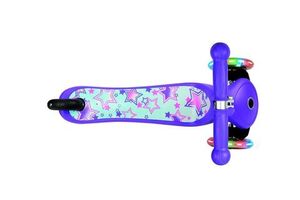 Детский трехколесный самокат Globber Primo Fantasy светящиеся колеса фиолетовый