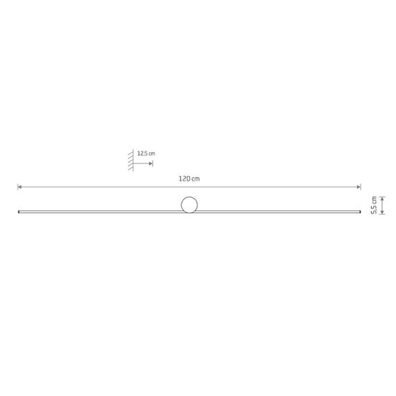 Настенный светильник Nowodvorski Spin Led L Black 10622