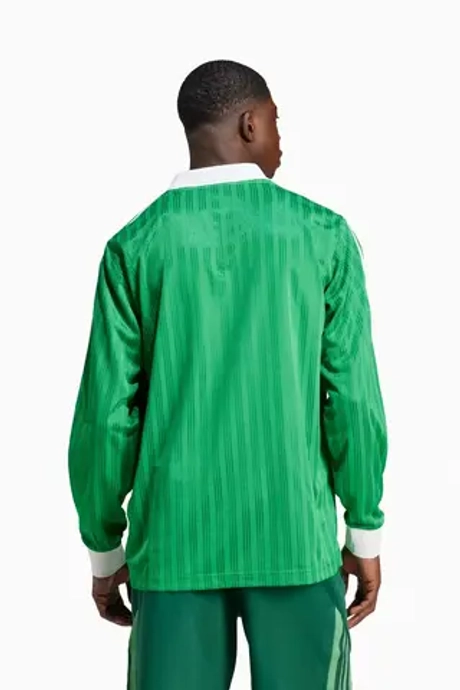 Футболка adidas Adicolor Piqué Football LS - зеленый