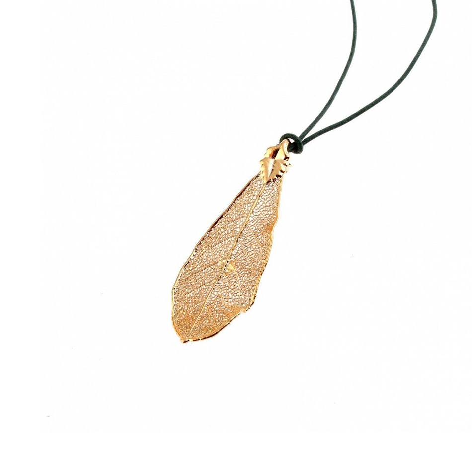 Колье лист Ester Bijoux Дуб LF86A-G BR