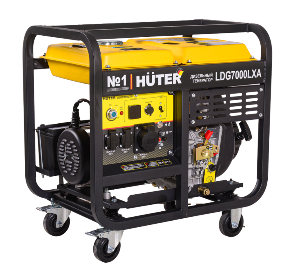 Электрогенератор дизельный LDG 7000LXА Huter