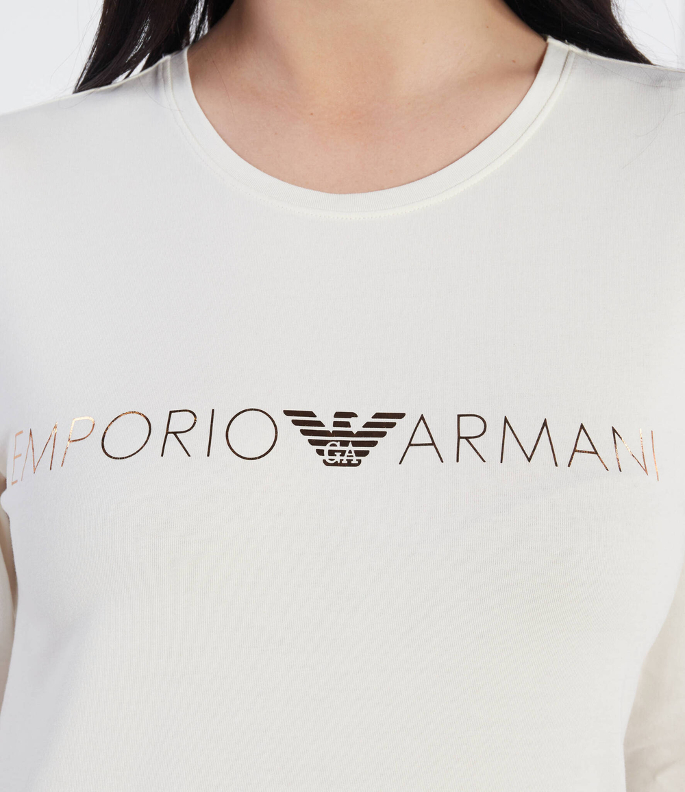 вверх от пижамы Emporio Armani - кремовый(164273 2F225)