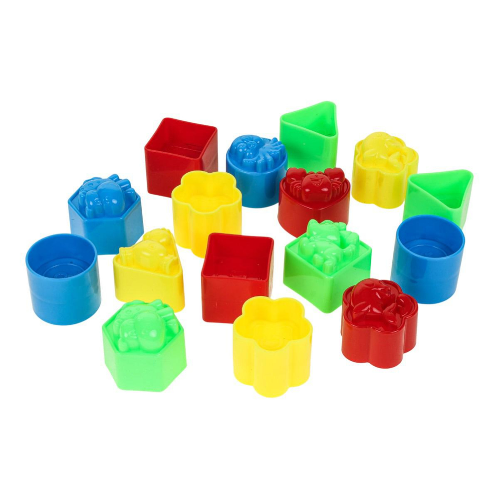 Набор геометрических фигур новый 5 (17*17*10 см) сетка