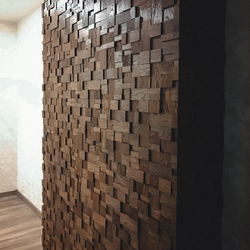 Деревянная мозаика для стен Wood Mosaic Хауз Дуб цвет венге