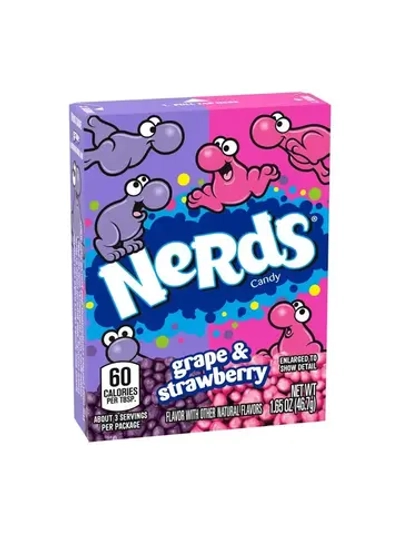Леденцы Nerds Grape Strawberry со вкусом винограда и клубники, 46,7 г
