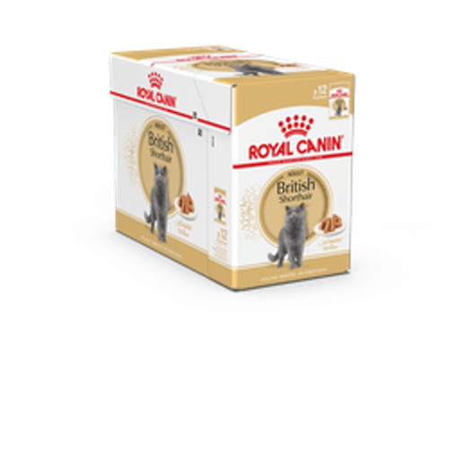 Влажный корм Royal Canin British Shorthair для взрослых кошек породы Британская короткошерстная, в соусе, 28 шт x 85 г