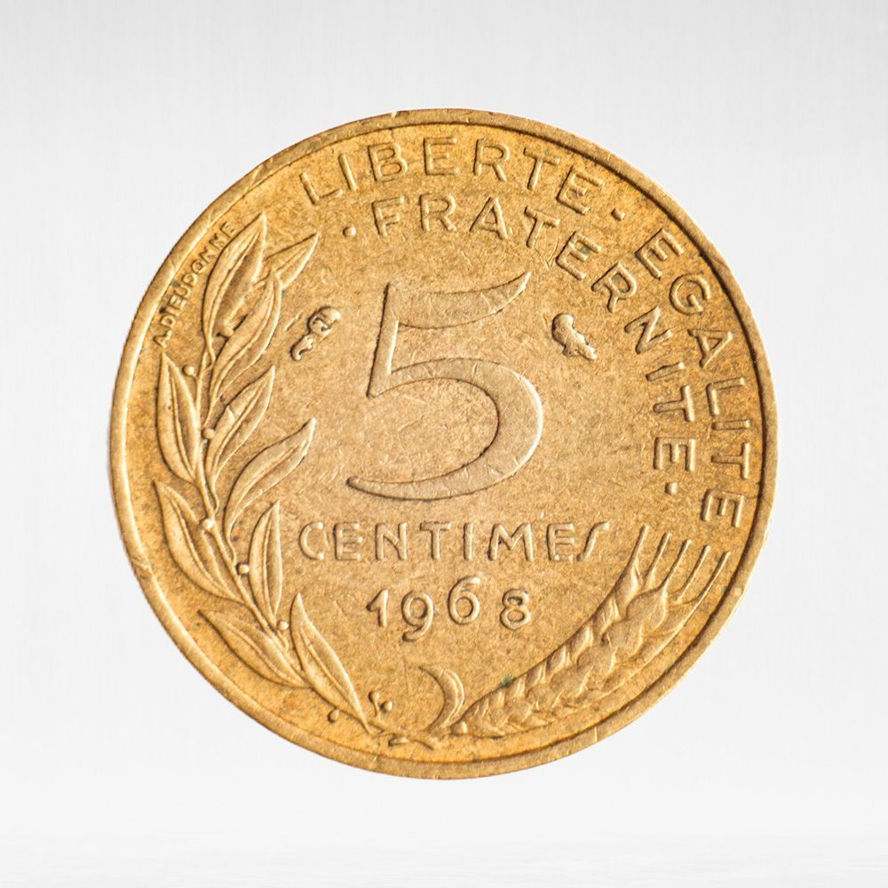 France, 5 Centimes 1968, VF