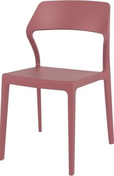 Стул пластиковый Snow красный