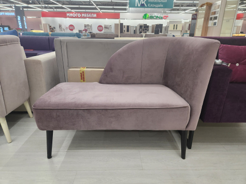 Диван "Берже" антивандальный велюр lilac