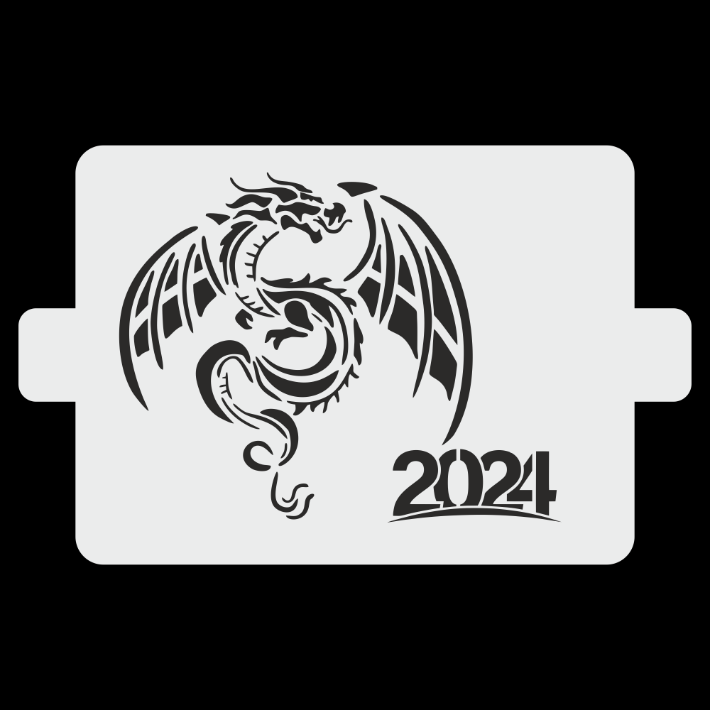 Трафарет "Китайский Дракон 2024", 20*15 см