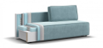 Диван Норд мини Велюр Монолит аква