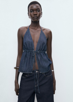 Джинсы Wideleg с заниженной талией