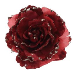 GAEM Цветок искусственный "Роза" (на клипсе), L15 W15 H13 см