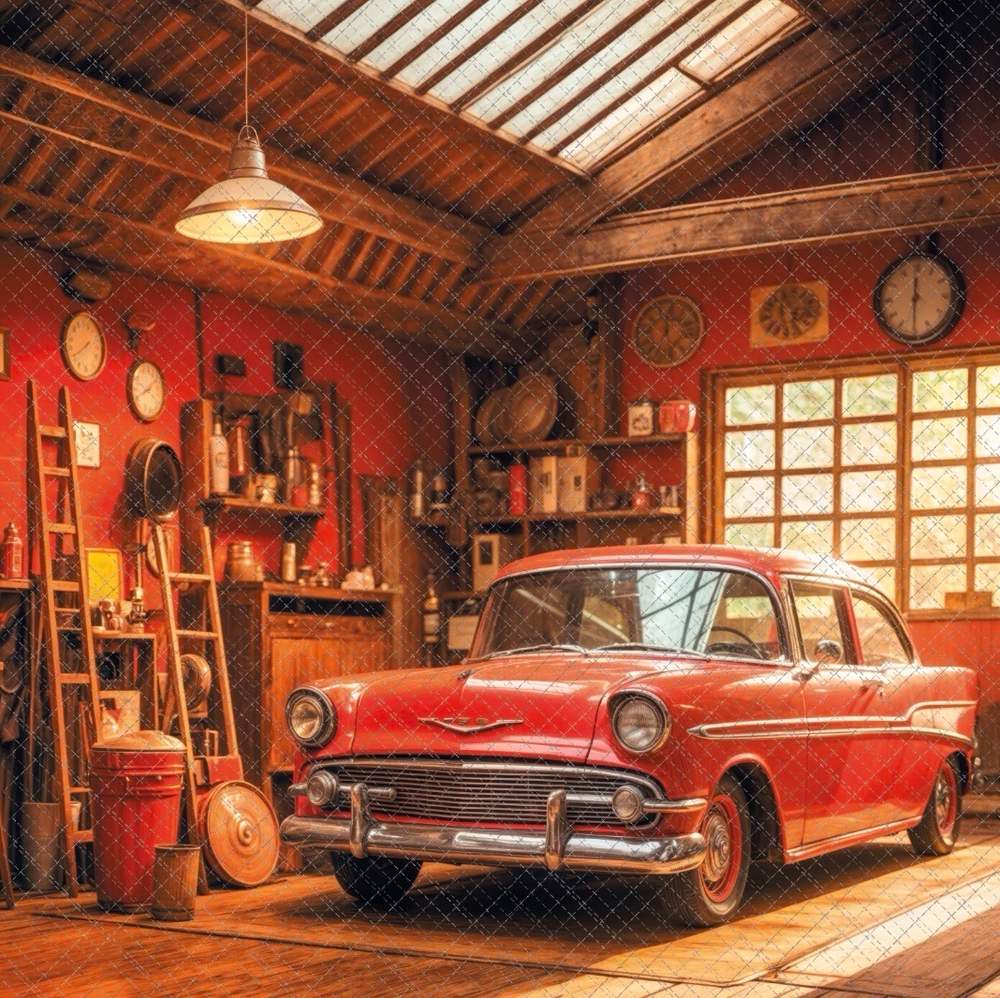 Гараж №1 версия 2025 - фон неопреновый